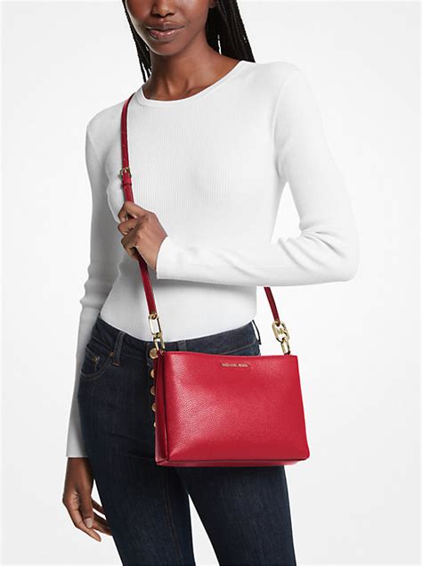 michael michael kors lillie pebble leather crossbody|Michael Kors trisha medium crossbody.